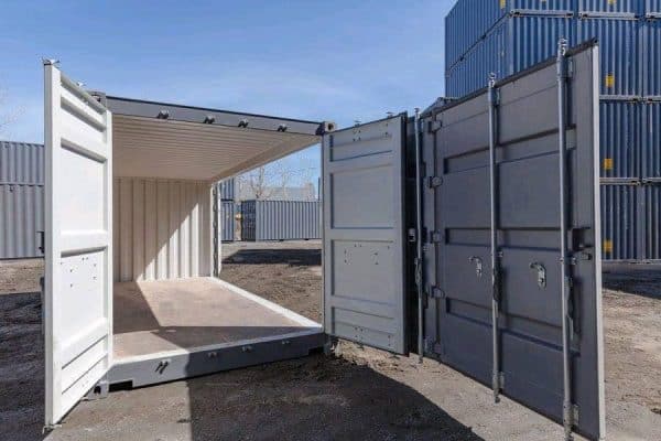 20-foot shipping container with side doors